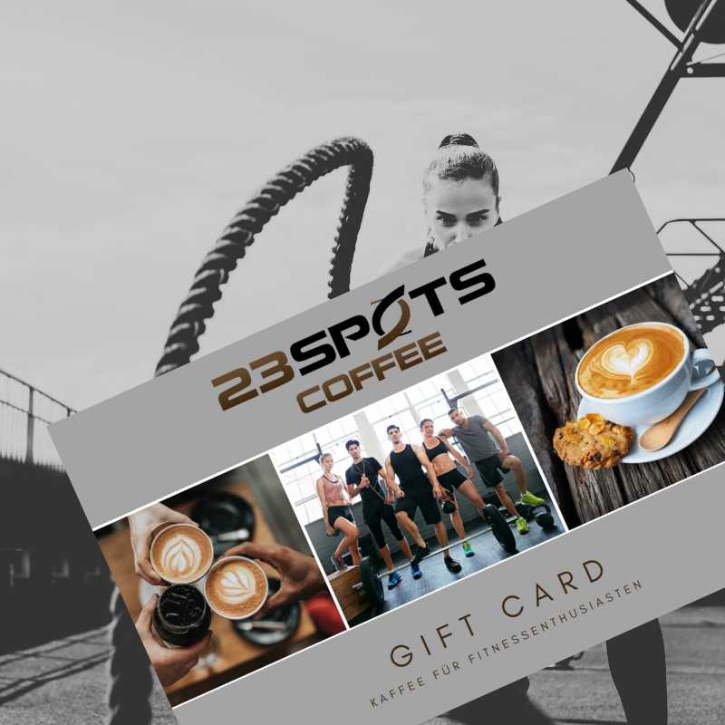Geschenkgutschein Kaffee für Fitnessenthusiasten
